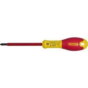 Отвертка Stanley диэлектрическая FatMax 1000V PZ2 х125мм (0-65-419)
