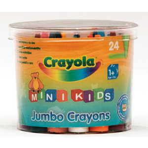 Мелки Crayola 24шт восковые (в бочонке) 0784C