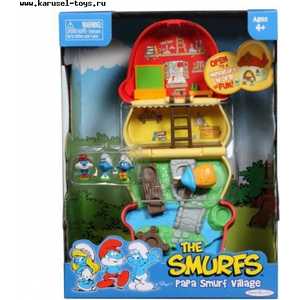 Jakks Набор Маленький Домик с мини фигуркой Папы Смурфа 22197 (22195)