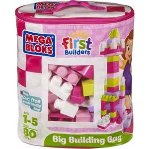 Большая сумка Mega Bloks с конструктором пастельных цветов серии Maxi 08328/ast08326(08327,08238)