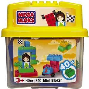 Ведерко Mega Bloks "Мини Блоки" - Основные цвета 340/ast339 (340, 341)