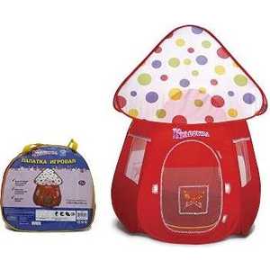 Игровая палатка 1Toy Мухомор 150х105х105см красотка в сумке Т53917
