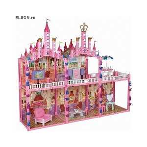 Замок для кукол 1Toy Красотка с мебелью Т53237