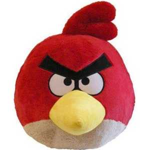 Angry Birds Мягкая игрушка 40см, со звуком, красная птица 91205