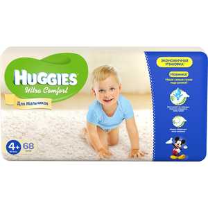 Подгузники Huggies "Ultra Comfort" 10-16кг 68шт Giga Pack для мальчиков 5029053543796