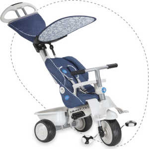 Велосипед Smart Trike 3-х колесный Recliner Stroller (джинсовый) Eva колёса 1912700