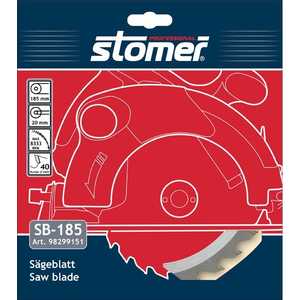 Диск пильный Stomer 185х20мм 40зубьев (SB-185)