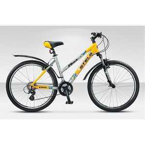 Велосипед Stels Miss 6300 серебристо-жёлтый 19,5'' Велосипед Stels Miss 6300 серебристо-жёлтый 19,5''