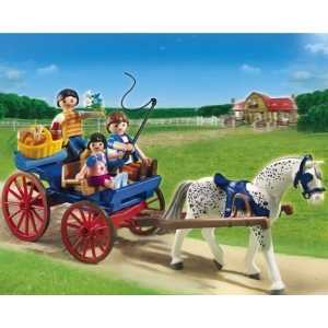 Playmobil Лошади: Повозка, запряженная лошадью 5226pm