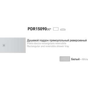 Душевой поддон Cielo Venticinque, 150х90 см (PDR15090)