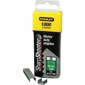 Скобы для степлера Stanley 8ммт тип "G" 1000ш (1-TRA705T)