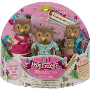 Li'l Woodzeez Семейка Сов в наборе с книжкой (4шт) 6007Q