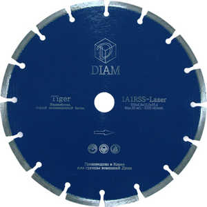 Диск алмазный Diam 230х22.2мм Tiger (000046)