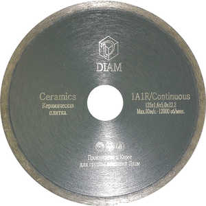 Диск алмазный Diam 115х22.2мм Ceramics "Корона" (000213)