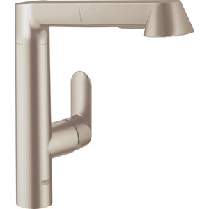 Смеситель для кухни Grohe К7 с выдвижным изливом суперсталь (32176DC0)