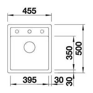 Мойка кухонная Blanco Dalago 45-f темная скала (518847)