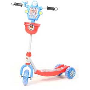 Самокат 3-х колесный Leader Kids с роботом (синий/красный) XG5307B1