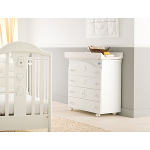 Комод Pali "Baby Bath Four" 4 ящика (белый)