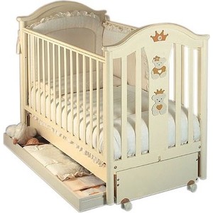 Кроватка Pali "Capriccio Cot" продольный маятник (слоновая кость) 018514