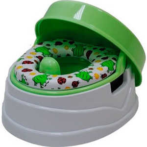 Горшок Plastmetic "Deluxe D24" (лягушка/божья коровка) PM1828