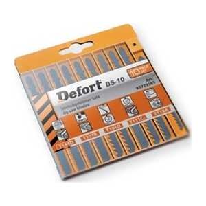 Набор пилок для лобзика Defort 10шт (DS-10)