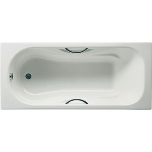 Чугунная ванна Roca Malibu 160x70 antislip с отверстиями для ручек (2334G0000)