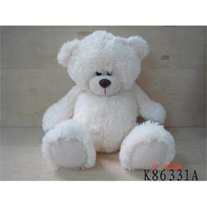 Plush Apple Медведь K86331A/A2 Белый, поет песню "Мишка" 28см