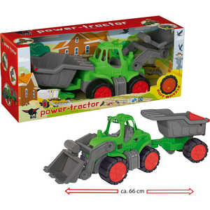 Самосвал BIG с прицепом Power Tractor, 66х20х23 см 56838