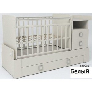 Кровать-трансформер СКВ Компани "СКВ-8" поперечный маятник (белый) 830031