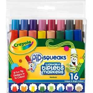 Фломастеры-мини Crayola 16шт с узорными наконечниками 58-8709