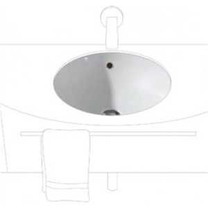 Раковина WhiteStone Pot встраиваемая под столешницу 46 см (WS03101V)