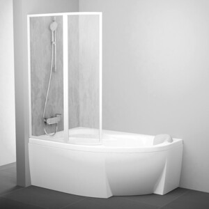 Шторка на ванну Ravak Vsk2 Rosa 160 L, 160х150 см, левая, рейн (76L9010041)