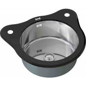 Мойка кухонная ZorG inox-glass (gl-510-black)