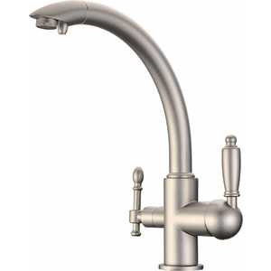 Смеситель для кухни ZorG GraniT Clean water ZR 314 YF-33 алюметаллик