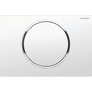 Клавиша смыва Geberit Sigma 10 белый/хром глянцевый (115.758.KJ.5)