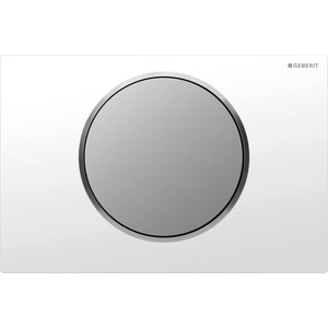 Клавиша смыва Geberit Sigma 10 белый/хром матовый (115.758.KL.5)