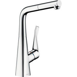 Смеситель для кухни Hansgrohe Metris с выдвижной лейкой (14821000)