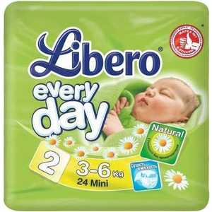 Подгузники Libero "Every Day" S 3-6кг 24шт Standart Pack 7322540613872