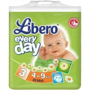 Подгузники Libero "Every Day" S/M 4-9кг 22шт Standart Pack 7322540613469