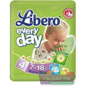 Подгузники Libero "Every Day" М 7-18кг 20шт Standart Pack 7322540571387