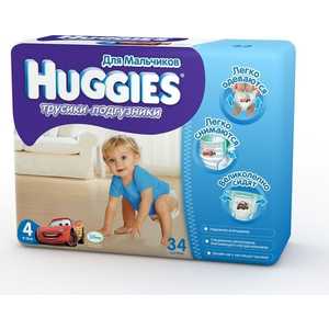 Трусики-подгузники Huggies "Jumbo" 9-14кг 34шт для мальчиков 5029053544007