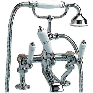 Смеситель для ванны Devon Devon Dandy с душем и шлангом на борт ванны (MARF40BCR)