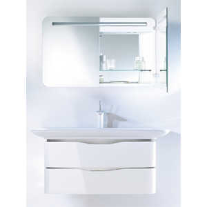 Комплект мебели Duravit Pura vida база зеркало бел/бл 85 раковина (6767942203711000001)