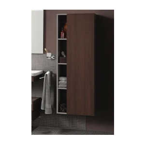 Пенал Duravit подв с 1 дв 50x24x180h sx темн каштан 53 (DS1248L5353)