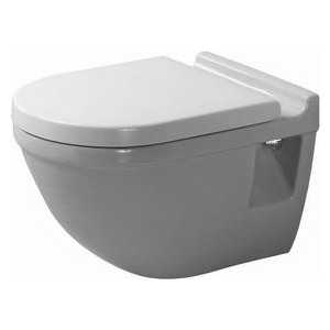 Duravit Starck 3 комплект: унитаз подвесной + сиденье белый/сталь (2200090000+0063890000)