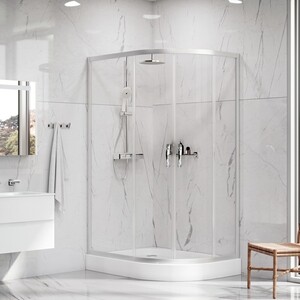 Душевой уголок Am.Pm Bliss L Twin Slide 120 120х80х206 см с поддоном левый (W53E-302L120MT)