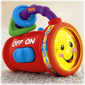 Фонарик Fisher Price обучающий "Смейся и учись" (русский) BCD63