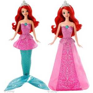 Mattel Кукла Disney Принцесса Русалочка 3D - Ариэль 2 в 1 Y9955