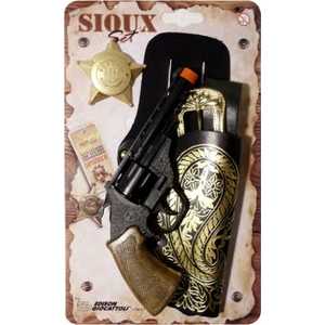 Edison Giocattoli Набор с пистолетом, кобурой и ремнем Sioux Set 0541/26
