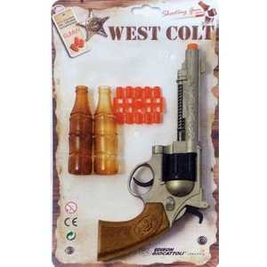 Edison Giocattoli Пистолет с мишенями и пульками Western Line West Colt 0465/86